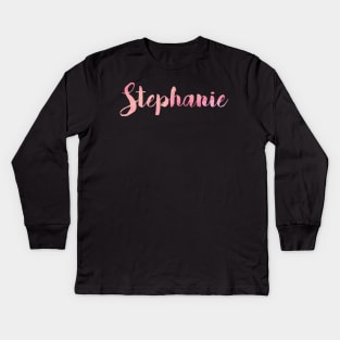 Stephanie Kids Long Sleeve T-Shirt